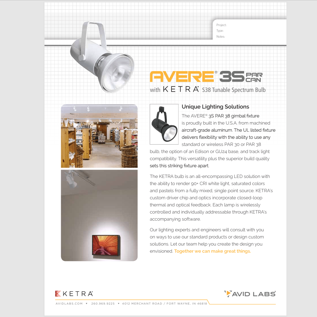 Avere 3S Feature Sheet - Apollo Gobos