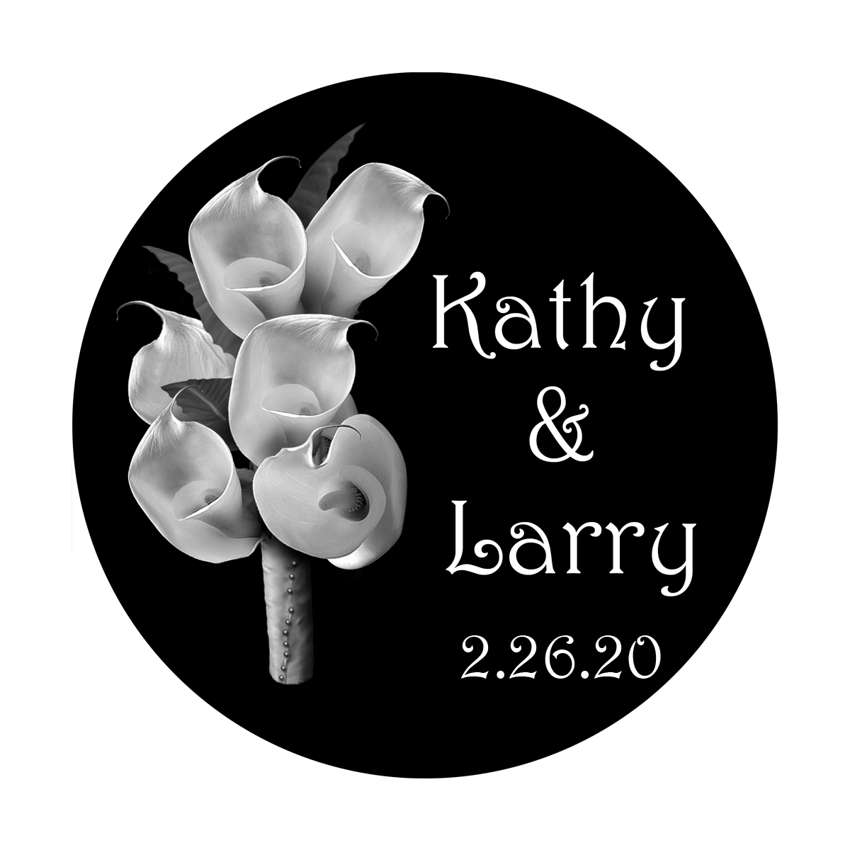Calla Lilies: Grayscale - Harrington