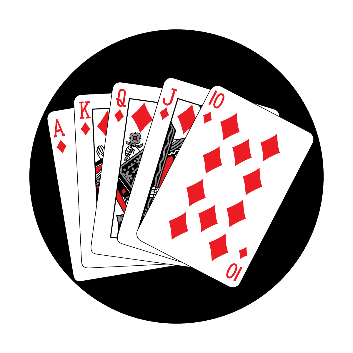 Straight Royal Flush Diamonds - Apollo Gobos