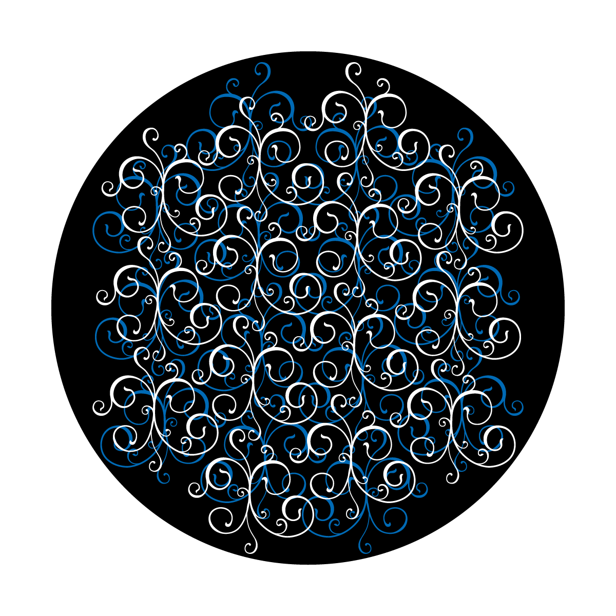Blue Elegant Curls