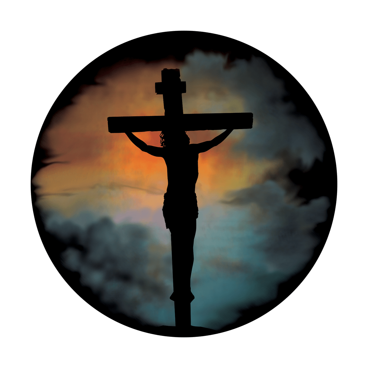 Crucifix and Clouds