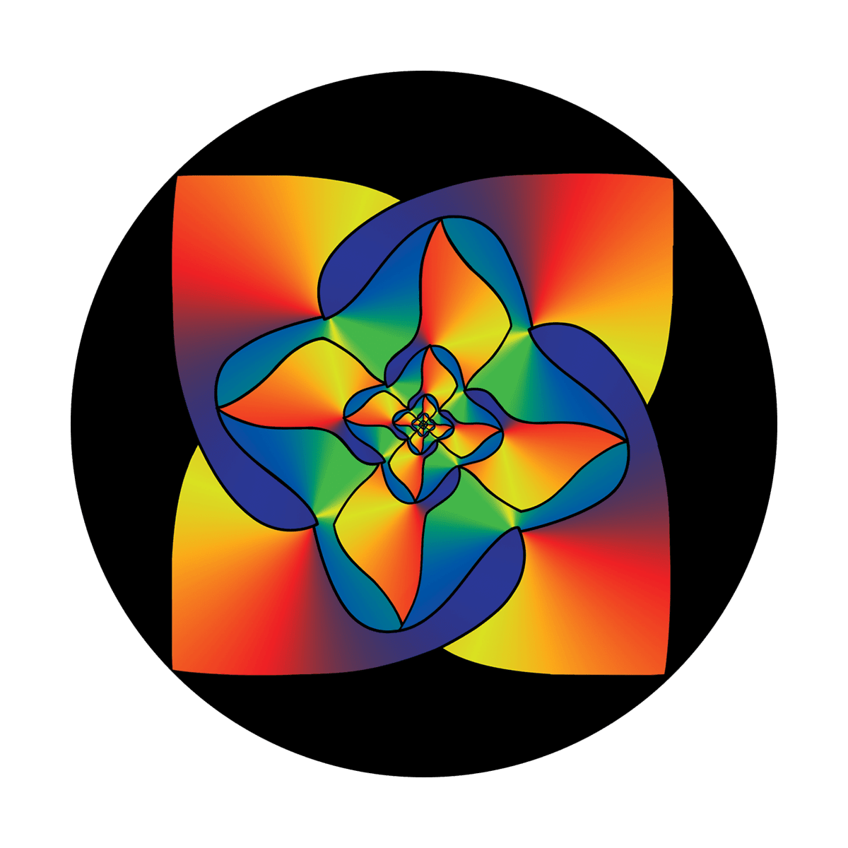 Colorful Square Flower - Apollo Gobos