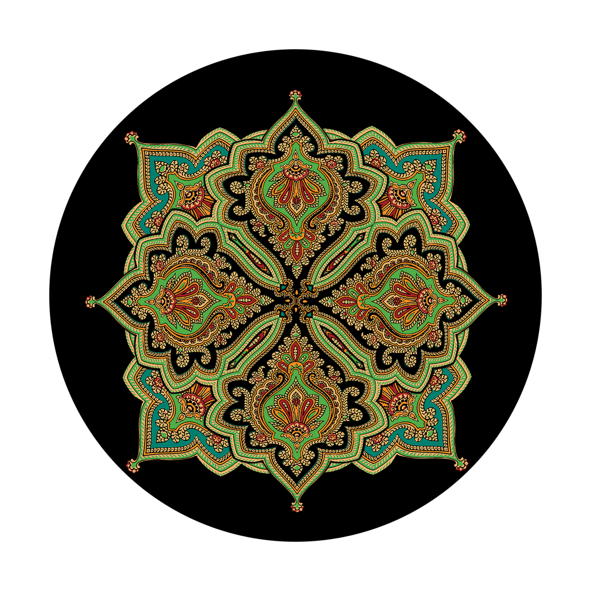 Intricate Indian Tile