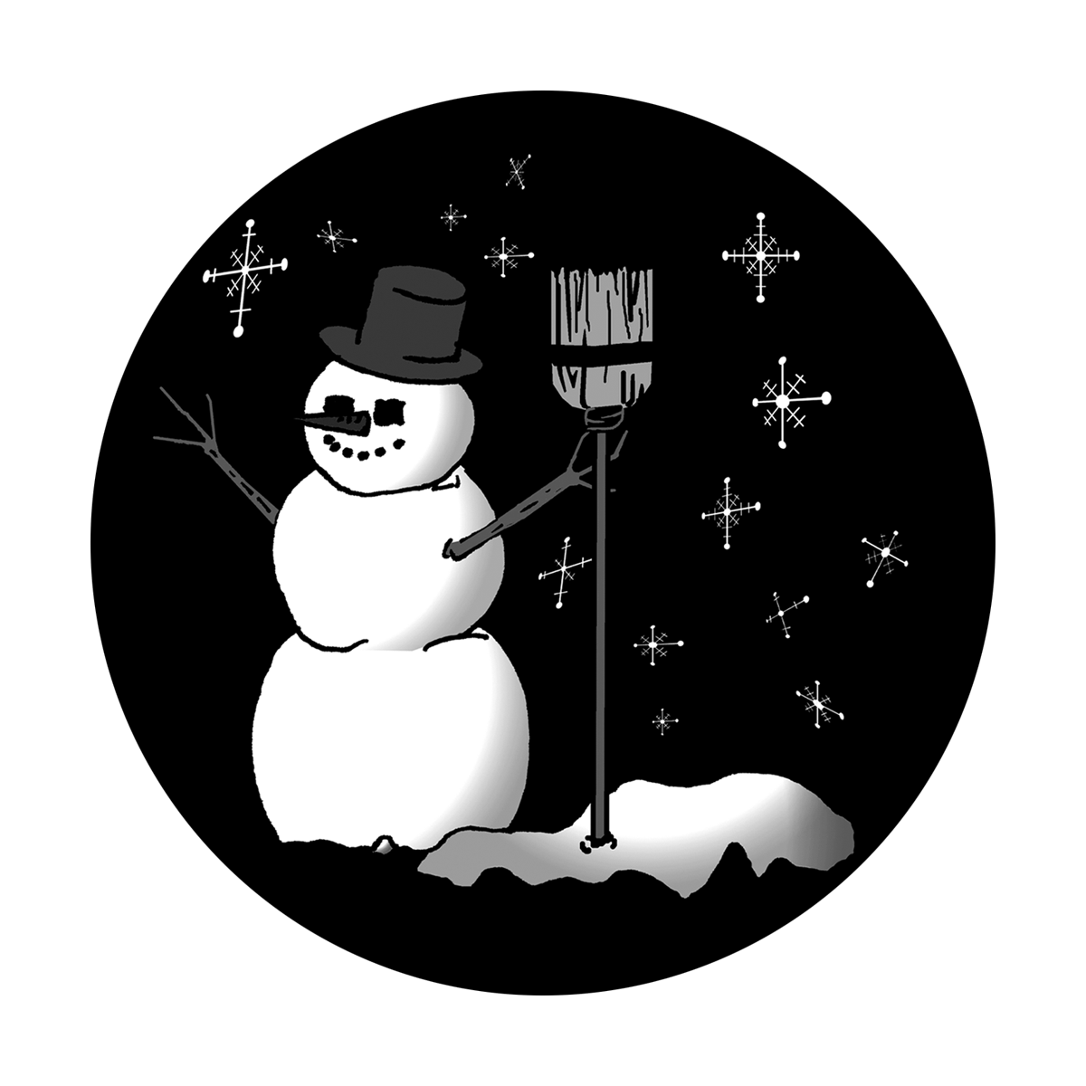 Snowman Broom