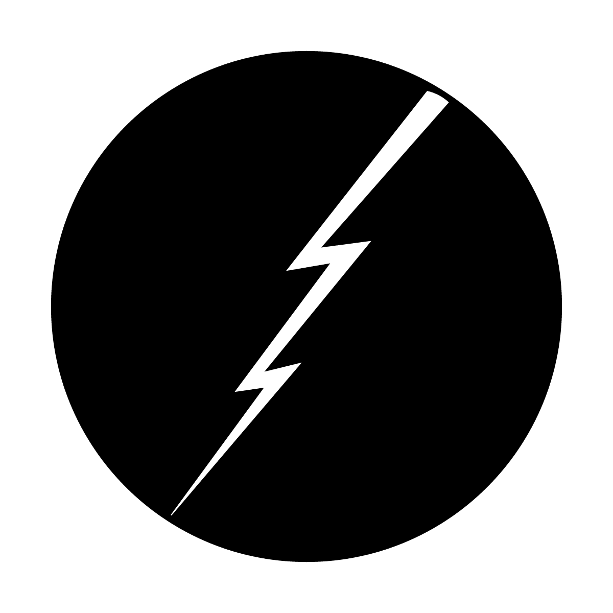 Lightning Bolt Thin - Apollo Gobos