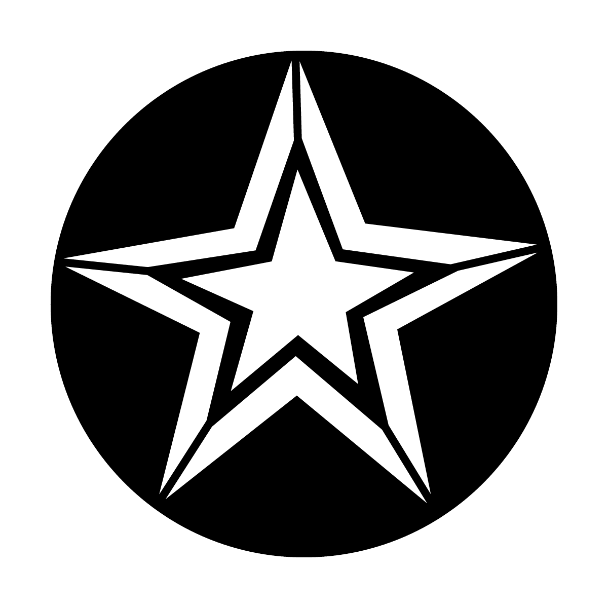 Star With Outline - Apollo Gobos