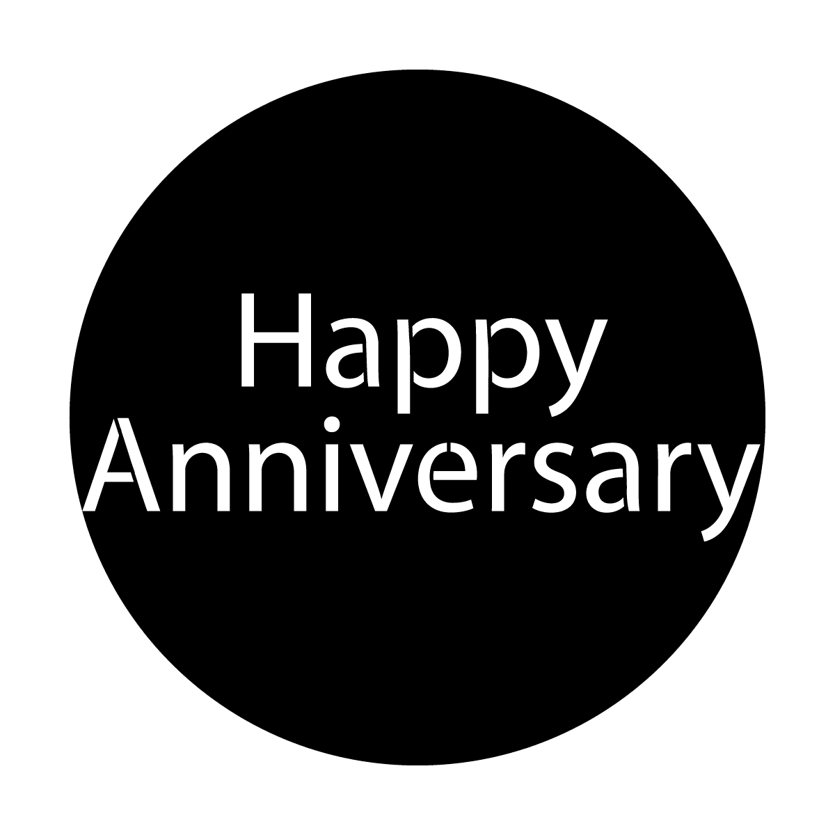 Plain Happy Anniversary - Apollo Gobos