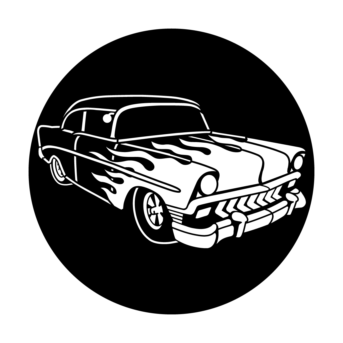 Flaming 50's Ford