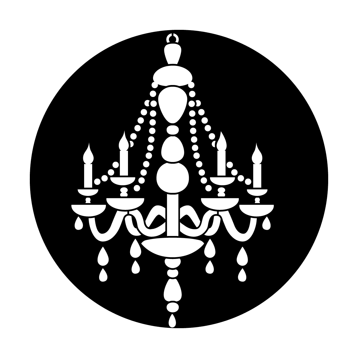 A. Thompson - Elegant Chandelier - Apollo Gobos
