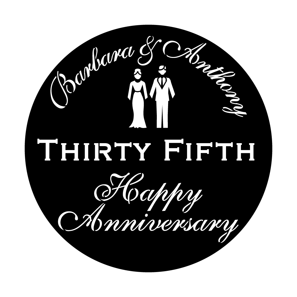 Names and Anniversary - Saffron Too, Copperplate