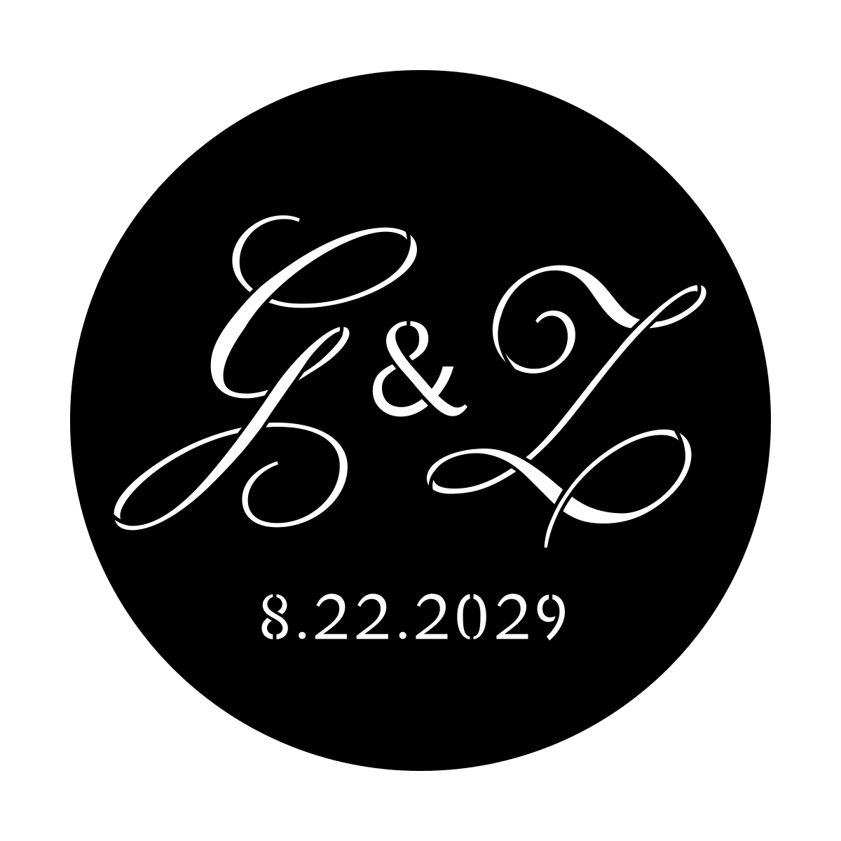 Initials and small Ampersand-Champignon, Buda Light - Apollo Gobos