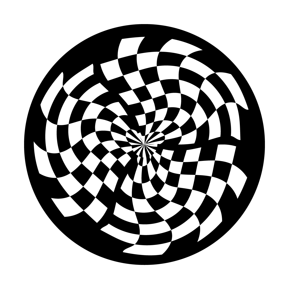 Swirling Checkerboard