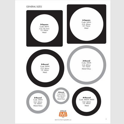 Apollo Gobo Sizes Guide