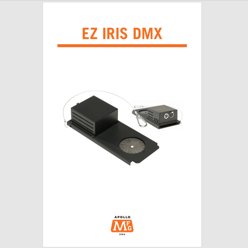 EZ Iris DMX User's Manual - Apollo Gobos