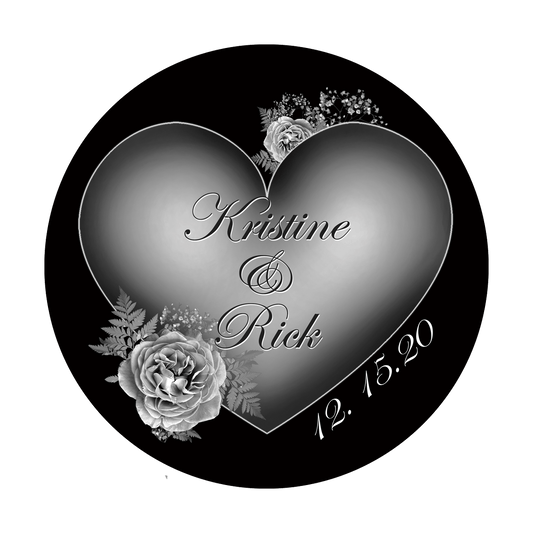 Soft Heart and Roses - Edwardian Script ITC