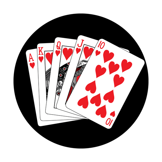 Straight Royal Flush Hearts