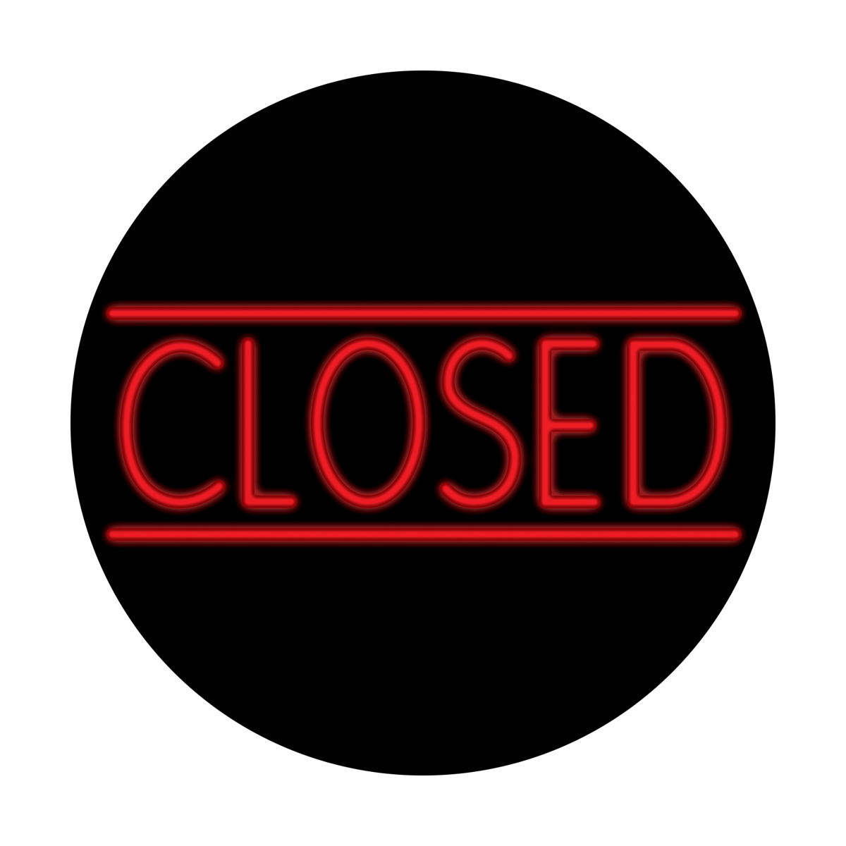Closed Neon Sign