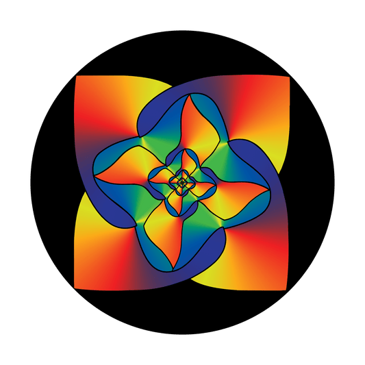 Colorful Square Flower
