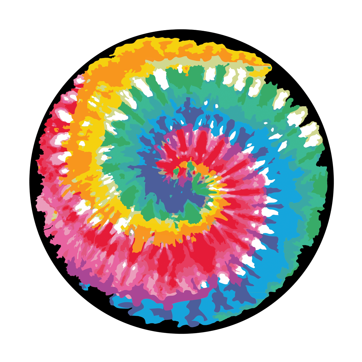 Tie Dye Spiral