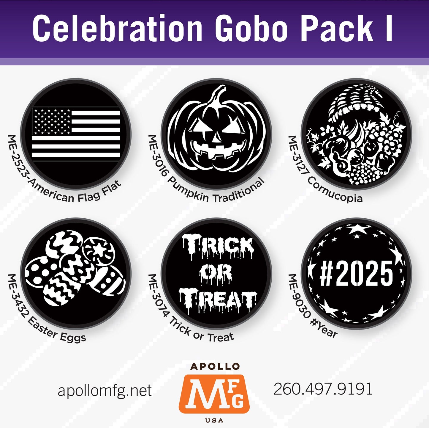 Gobo 6 Pack - Celebration 1