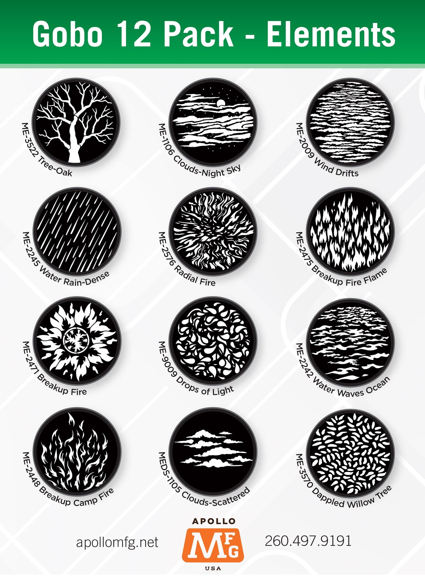 Gobo 12 Pack - Elements