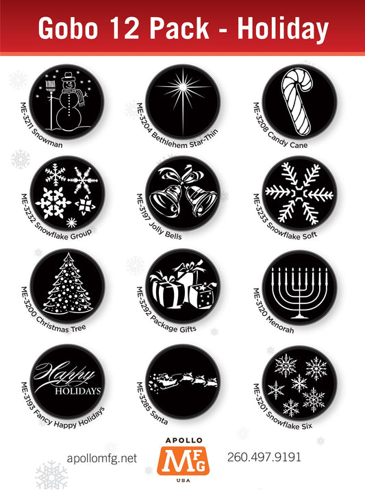 Gobo 12 Pack - Holiday