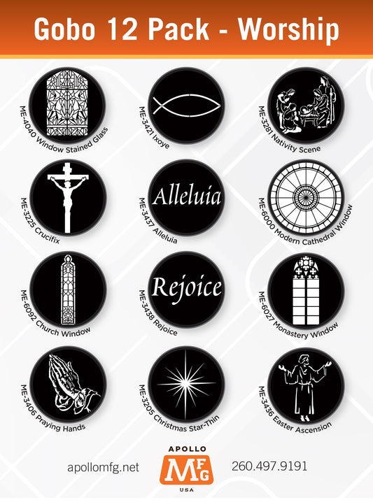 Gobo 12 Pack - Worship