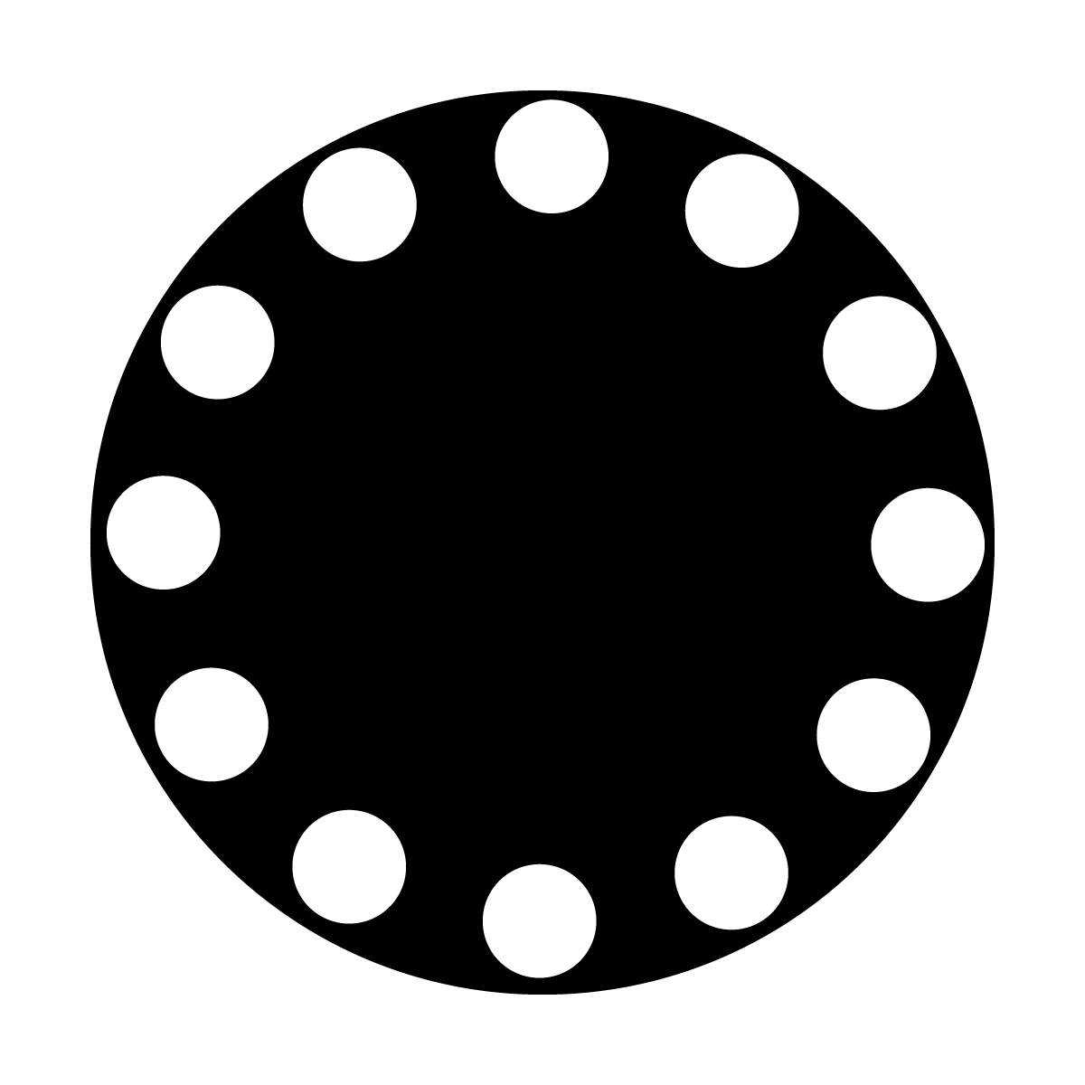 Dots in Circle Medium