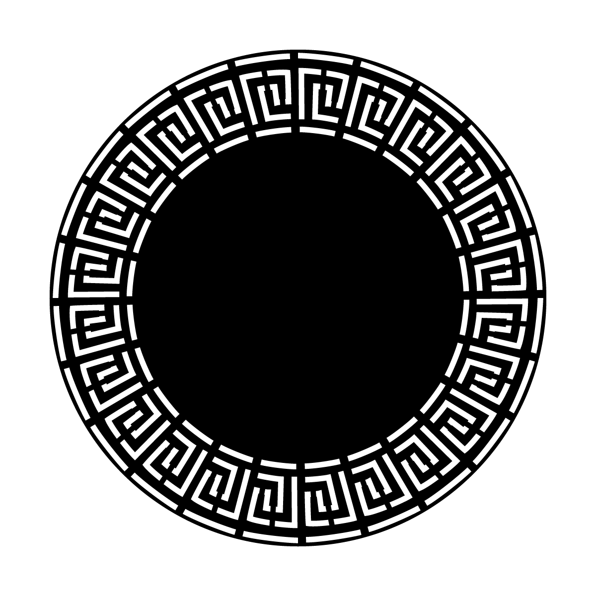 Grecian Key Circle