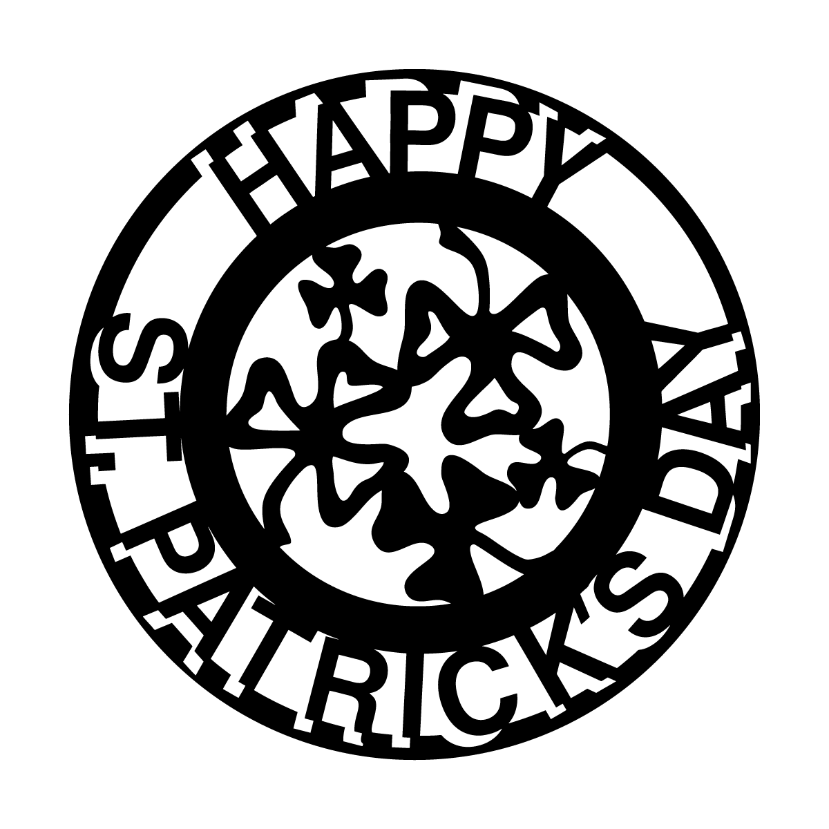 St. Patrick's Day Happy Circle