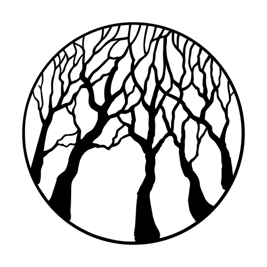 Trees Oak Forest Reversed