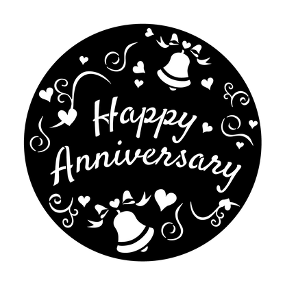 Happy Anniversary Bells - Apollo Gobos