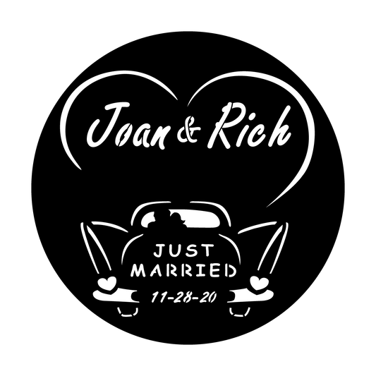 Retro Car and Outlined Heart - Freestyle Script