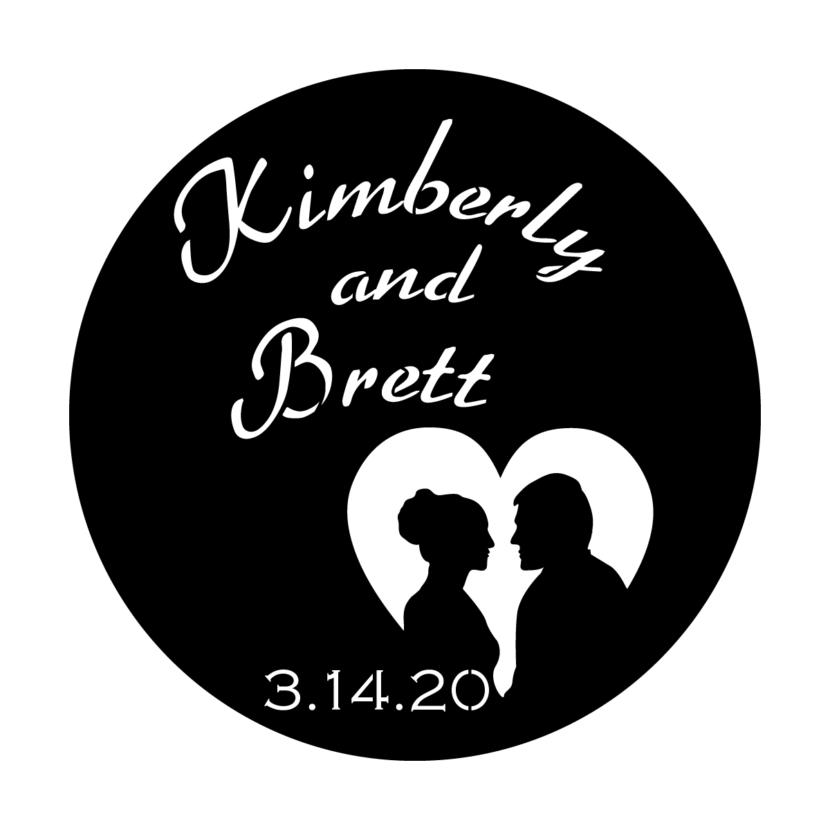 Silhouette Heart - Hellenic, Copperplate Gothic BT