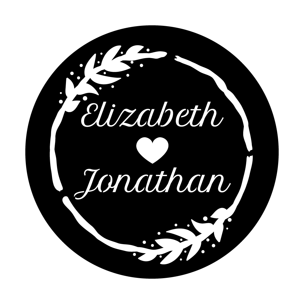 Simple Wreath Border - Petit Formal Script