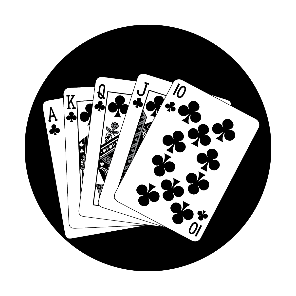 Straight Royal Flush Clubs
