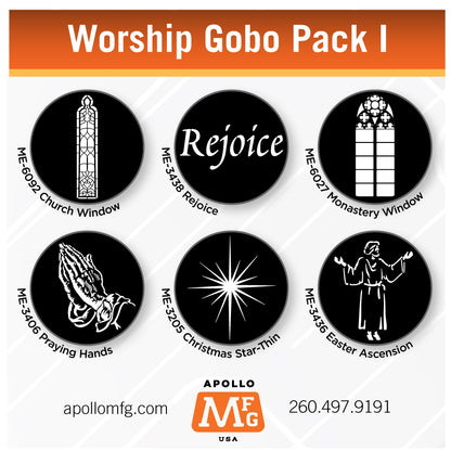 Gobo 6 Pack - Worship 1