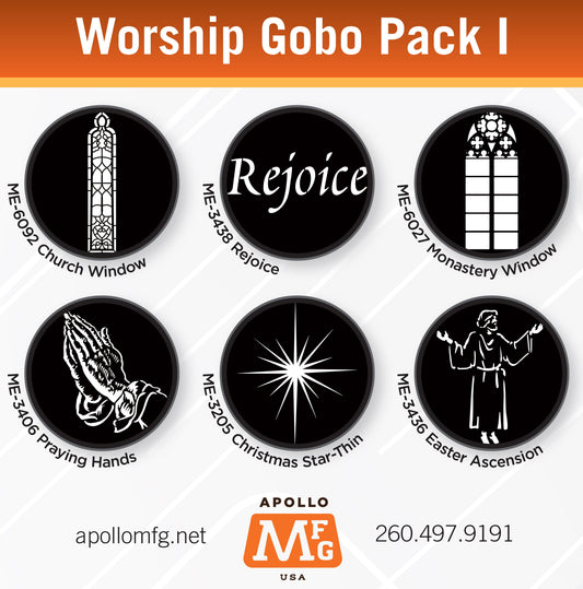 Gobo 6 Pack - Worship 1