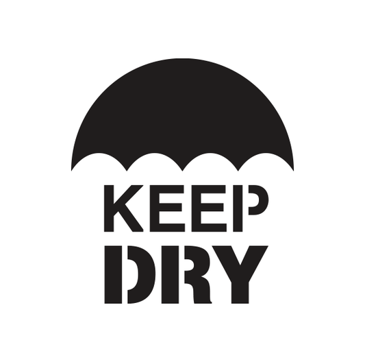 Standard Metal Stencil - Keep Dry